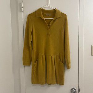 Yellow Cashmere Long Sweater